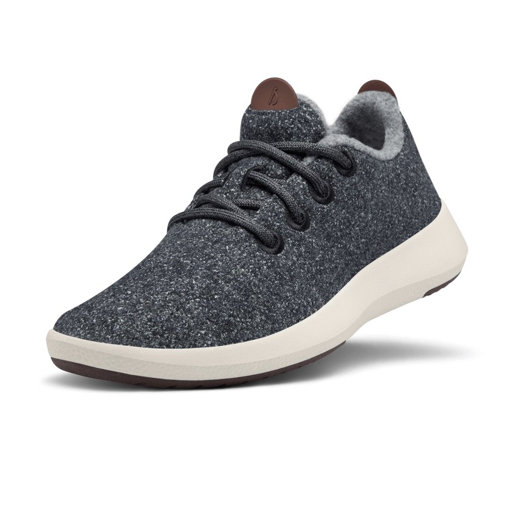 Allbirds Men's Wool Runner Mizzles - Sneakers Dark Grey - TUM461320